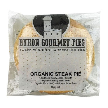 Byron Gourmet Pies Organic Chunky Steak Pie 220g